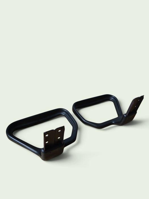 Interstuhl armleggers, set, (links+rechts), zwart