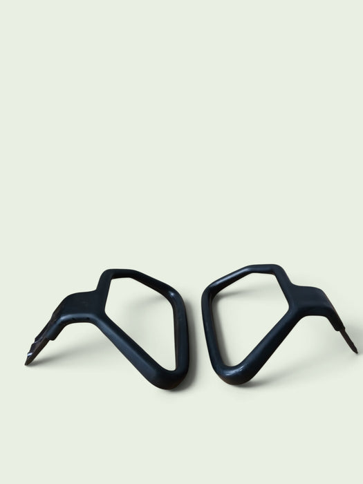 Interstuhl armleggers, set, (links+rechts), zwart
