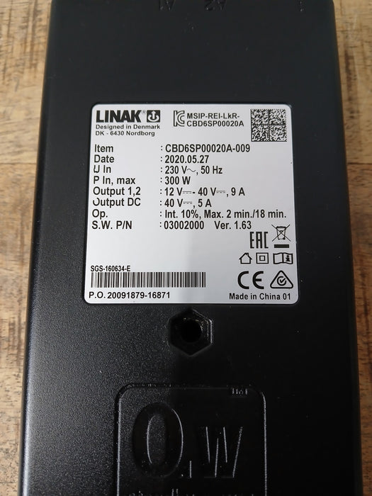 Motor voor bureau Linak CBD6SP00020A-009, zwart