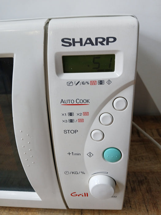 Sharp R-632 magnetron + grill, wit, 44 x 34 x 26 cm