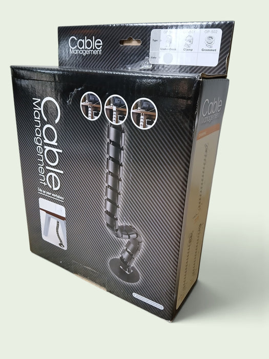 Cable Manager OP500 flex. kabelgeleider, zilvergrijs, 910 mm
