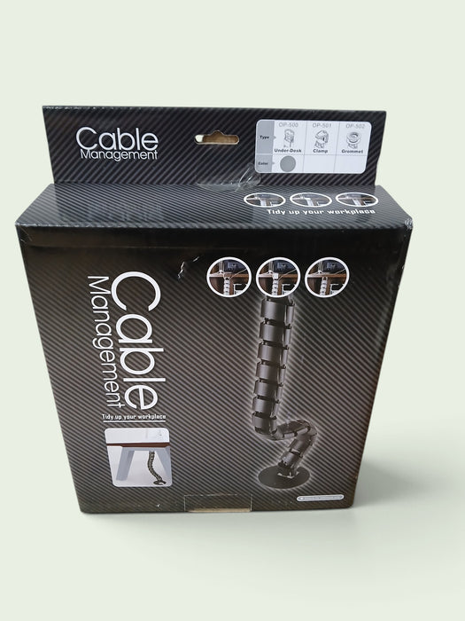 Cable Manager OP500 flex. kabelgeleider, zilvergrijs, 910 mm