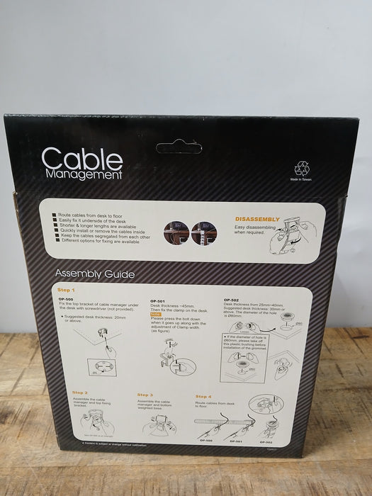 Cable Manager OP500 flex. kabelgeleider, wit, 910 mm