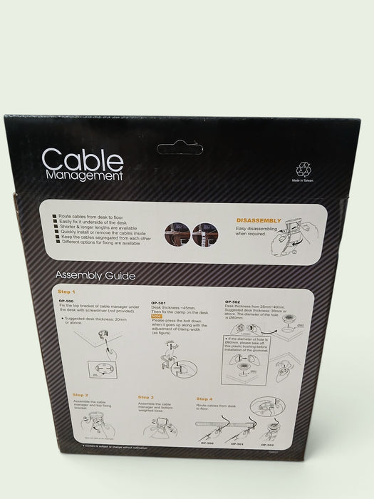Cable Manager OP500 flex. kabelgeleider, zilvergrijs, 910 mm