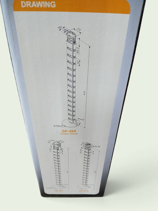 Cable Manager OP500 flex. kabelgeleider, wit, 910 mm