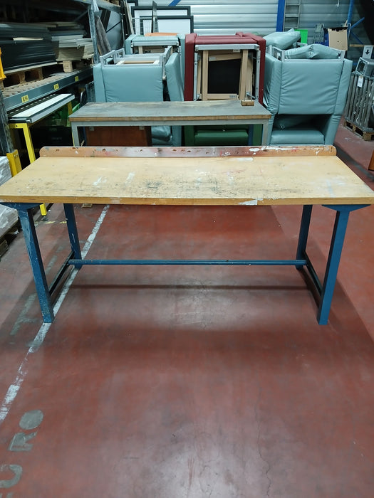 Werkbank, staal / hout, B x D x H 200 x 80 x 85 cm