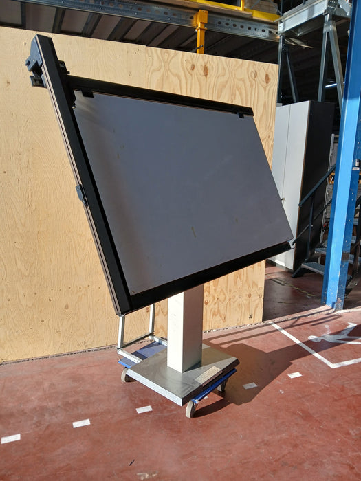 Mutoh TG-100 tekentafel, wit / staal, B x H 170 x 100 cm