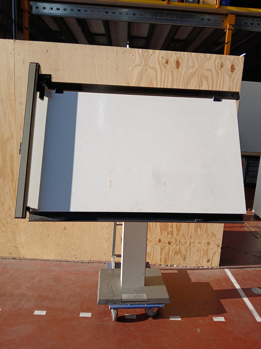 Mutoh TG-100 tekentafel, wit / staal, B x H 170 x 100 cm