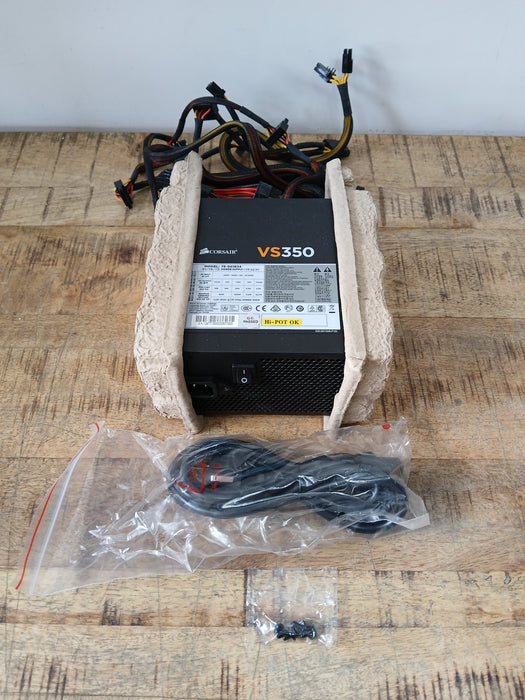Corsair VS350 voeding, zwart, ongebruikt in de verpakking