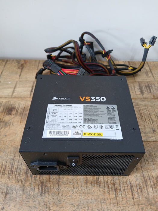 Corsair VS350 voeding, zwart, ongebruikt in de verpakking