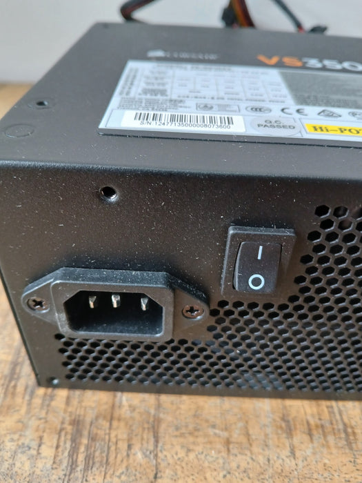 Corsair VS350 voeding, zwart, ongebruikt in de verpakking