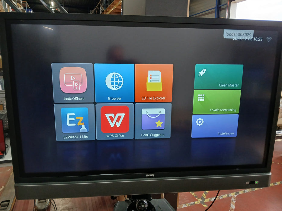 BenQ RM5501K touch screen, zwart, 55 inch op standaard