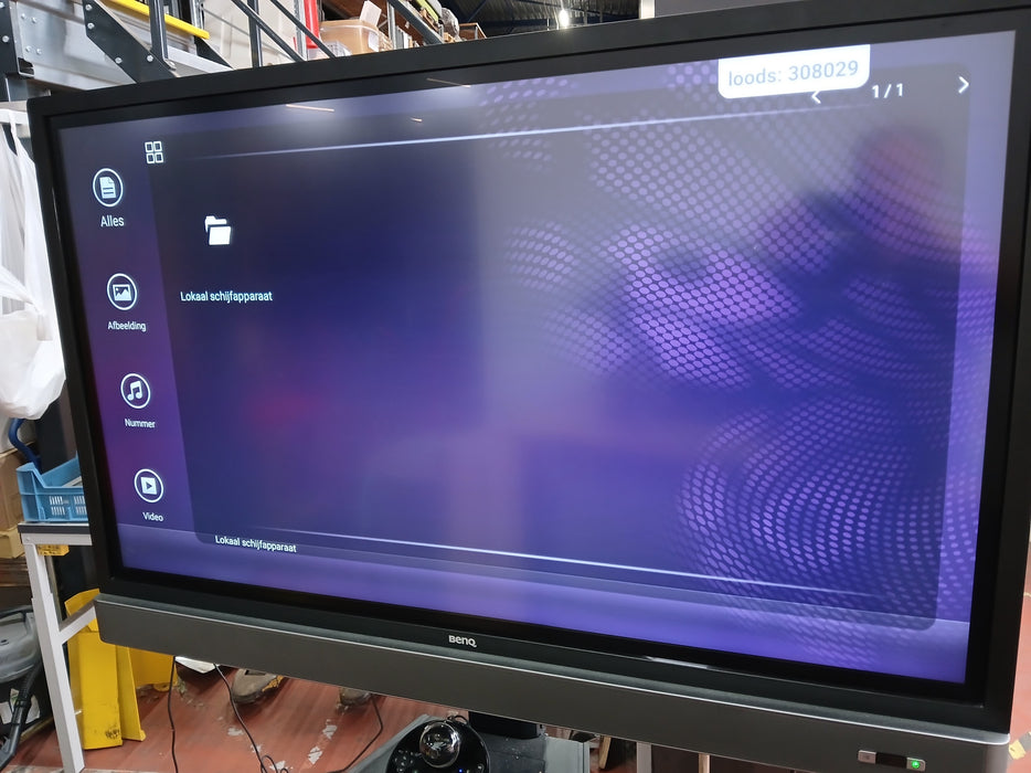 BenQ RM5501K touch screen, zwart, 55 inch op standaard
