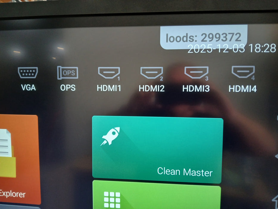 BenQ RM5501K touch screen, zwart, 55 inch op standaard