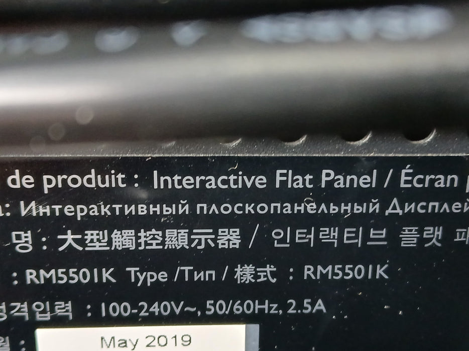 BenQ RM5501K touch screen, zwart, 55 inch op standaard