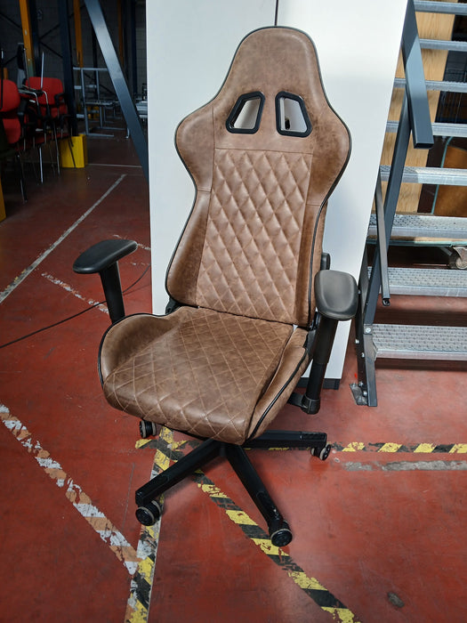 Ranger Felix gamestoel, bruin kunstleder