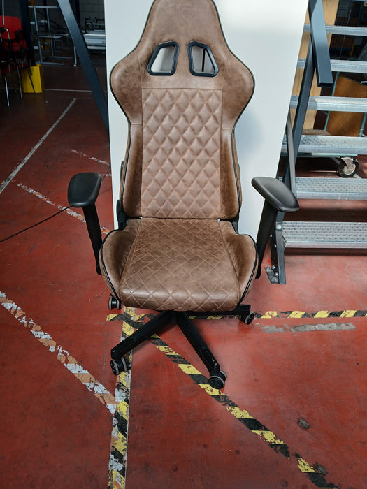 Ranger Felix gamestoel, bruin kunstleder