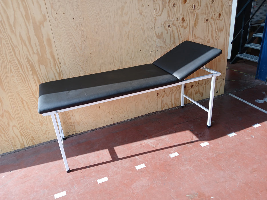 Massagetafel / behandeltafel, zwart / wit, 195 x 67 x 80 cm