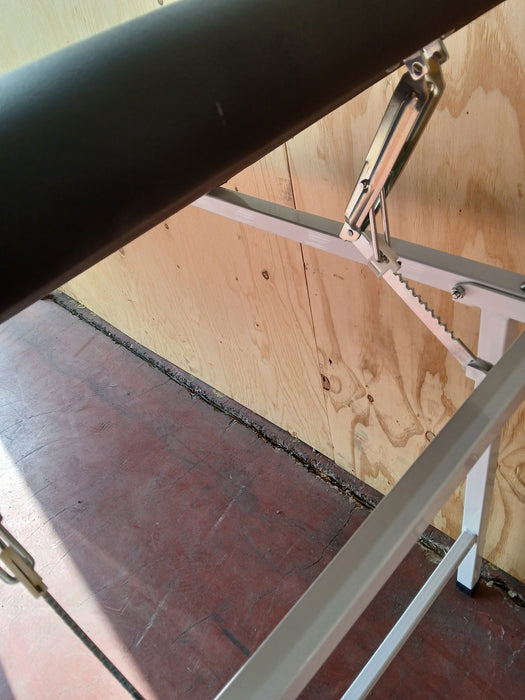 Massagetafel / behandeltafel, zwart / wit, 195 x 67 x 80 cm
