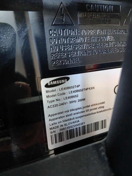 Samsung LE40B652 TV, op standaard, zwart, 40 inch