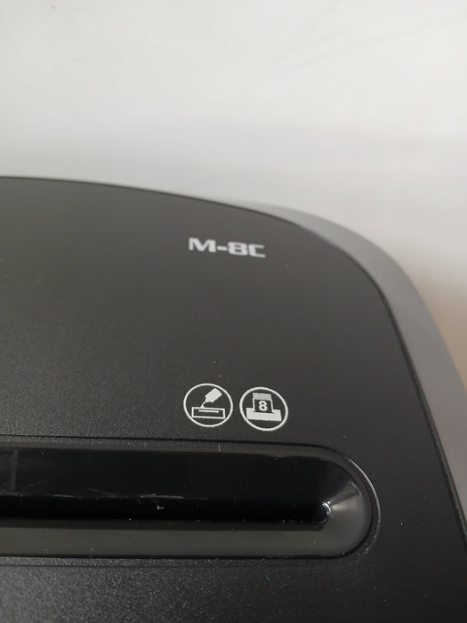 Fellowes M-8C papiervernietiger, zwart, 34 x 24,5 x 39 cm