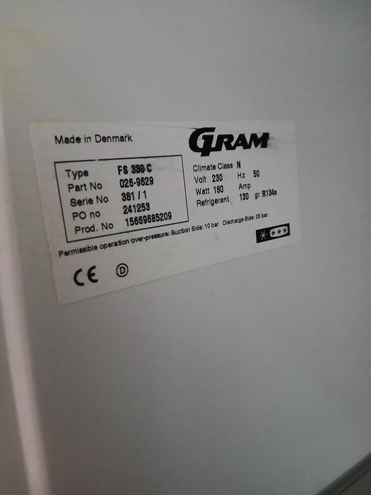 Gram FS 330C vrieskast, wit, B x D x H 60 x 63 x 168 cm