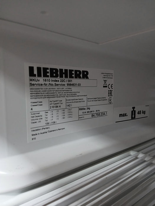 Liebherr MKUv 1610 medicijn koelkast, wit, 60 x 62 x 82 cm