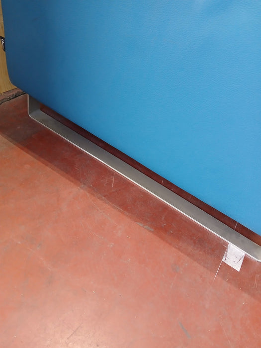 L'ancora love seat (2-zits), petrol blauw ecoleder, 128 x 92 x 75 cm