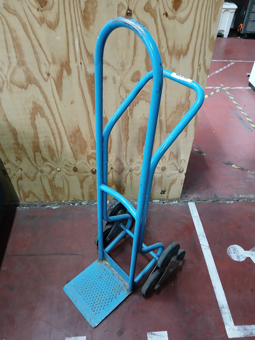 Trappen steekwagen, staal, blauw