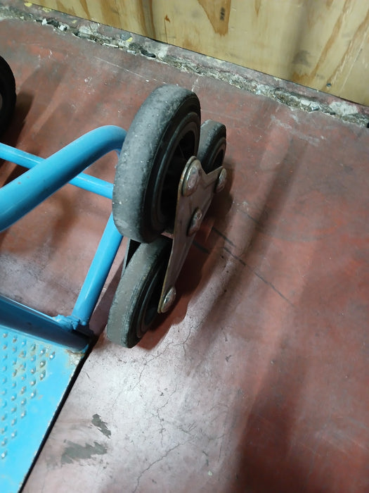 Trappen steekwagen, staal, blauw