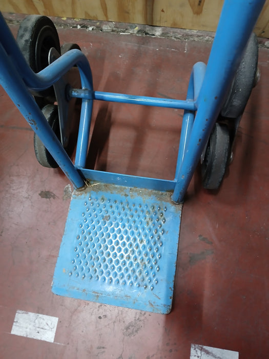 Trappen steekwagen, staal, blauw