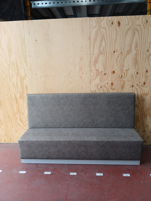 Wachtkamer/treinbank, grijs / roosmotief, 200x65x110 cm