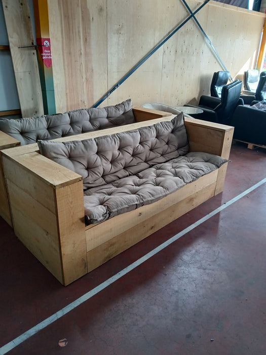 Tuin / loungebank gemonteerd, steigerhout, 220 x 80 x 80 cm
