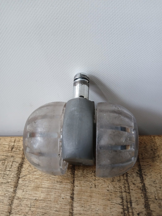 Knoll Life harde wielen (5 st), grijs/transp., 55 mm
