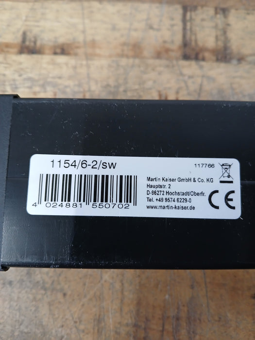 Martin Kaiser 1154 stekkerdoos, zwart, 6 units