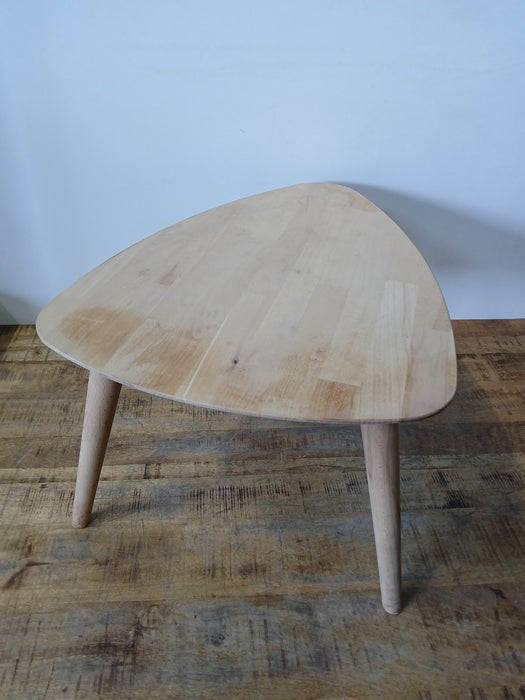 Bijzettafel druppelvorm, beuken naturel, 70 x 50 x 36 cm