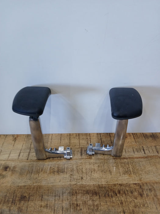 Knoll set (links en rechts) armlegger, metaal / kunststof
