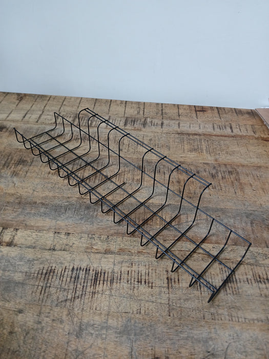Trad kabelgoot voor bureau, zwart staal, 49 x 10 x 8 cm
