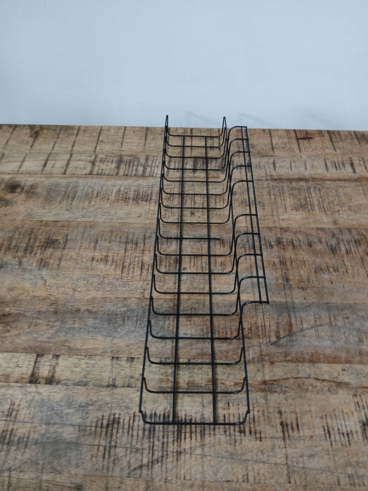 Trad kabelgoot voor bureau, zwart staal, 49 x 10 x 8 cm