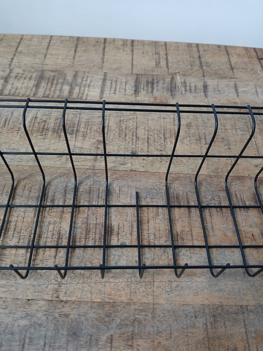 Trad kabelgoot voor bureau, zwart staal, 49 x 10 x 8 cm