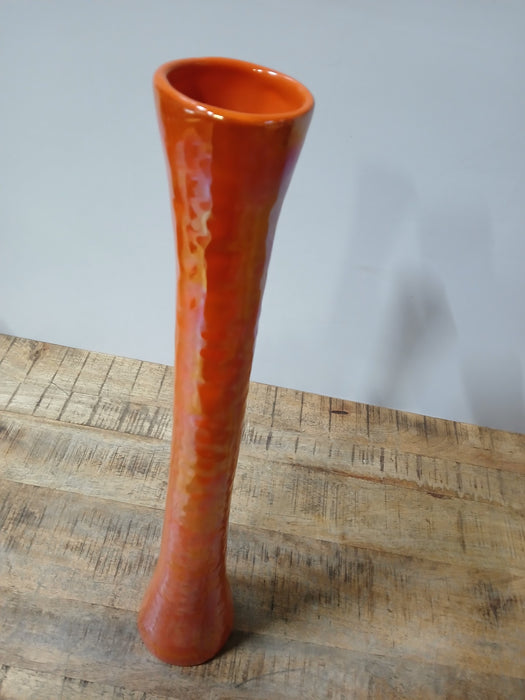 Design vaas Ceramica Gatti Zeta, oranje, 10 x 58 cm