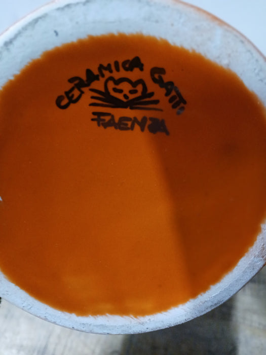 Design vaas Ceramica Gatti Zeta, oranje, 10 x 58 cm