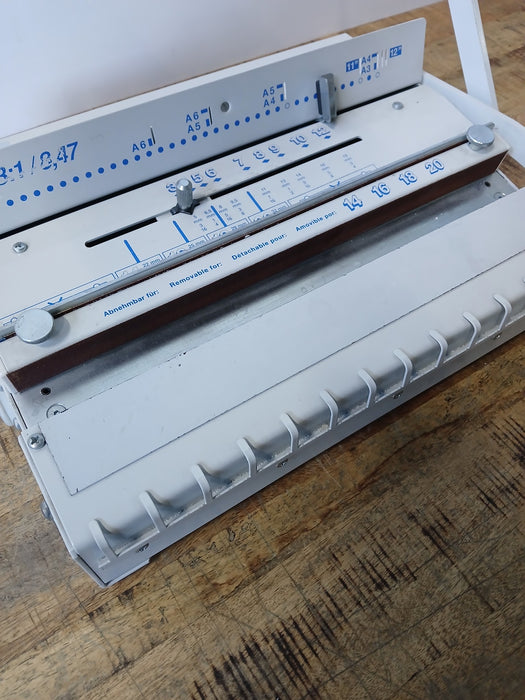 Wire-o handmatige bindmachine CW2 3:1 / 8,47, grijs