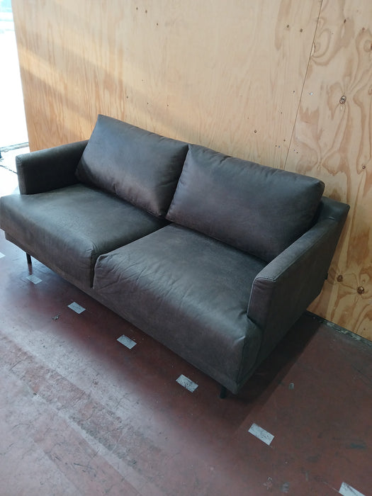 Bronx71 Denver, 2,5 zits bank, antraciet ecoleer, 174x95x88 cm