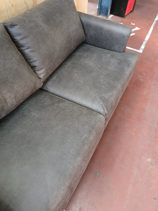 Bronx71 Denver, 2,5 zits bank, antraciet ecoleer, 174x95x88 cm
