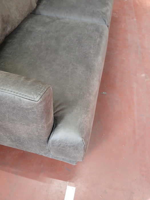 Bronx71 Denver, 2,5 zits bank, antraciet ecoleer, 174x95x88 cm