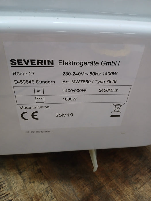 Severin MW 7869 magnetron/grill, RVS, 48,5 x 40 x 28 cm