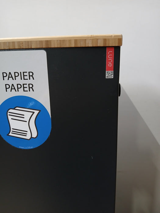 Paxa Large afvalbak (papier), antraciet, 30 x 30 x 75 cm