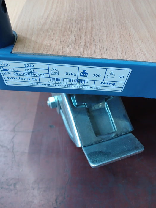 Fetra 8240 etagewagen, blauw, L x B x H 1019 x 509 x 1511 mm