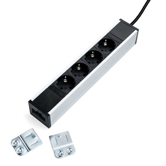 Stekkerblok Filex Block 4 Aluminium (Nieuw)